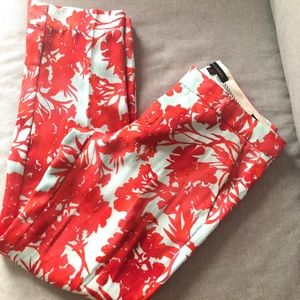 Banana Republic Red/Teal Avery Pants